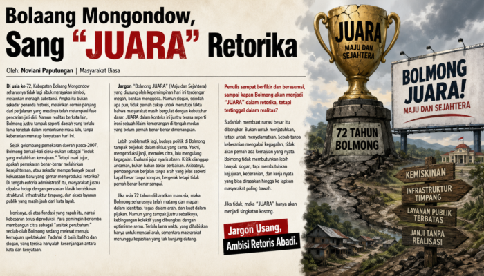 Bolaang Mongondow, Sang “JUARA” Retorika