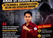 Ditangani Polda Gorontalo, Dugaan Pemerkosaan Anak Di Tolinggula Masih “Gelap”
