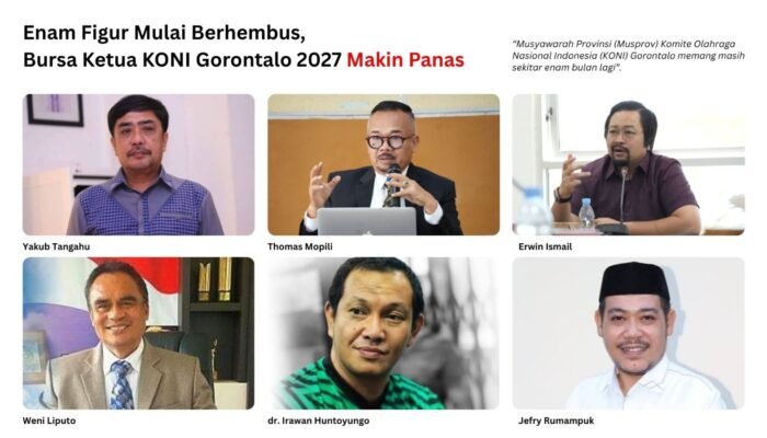 Enam Figur Mulai Bermunculan, Bursa Ketua KONI Gorontalo 2027 Kian Memanas